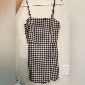Altar'd State Black and White Checkered Romper